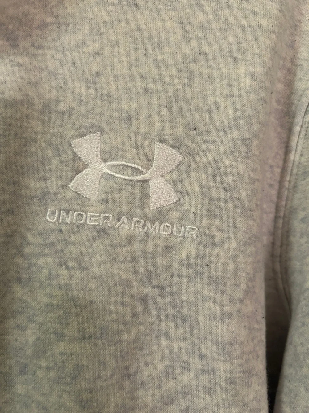 Under Armour Heather Gray Hoodie – Men’s Pullover Athletic Sweatshirt - Picture 3 of 3